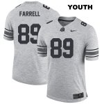 Youth NCAA Ohio State Buckeyes Luke Farrell #89 College Stitched Authentic Nike Gray Football Jersey GO20K48YM